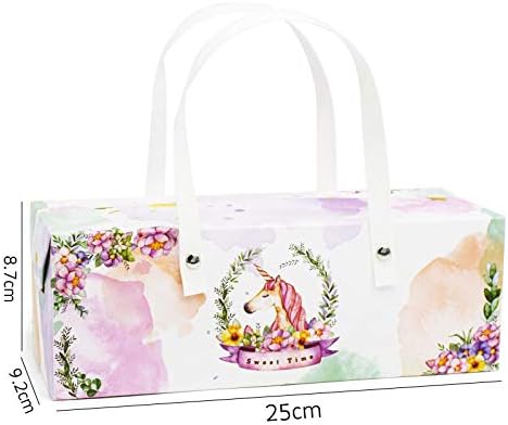 HDaiy Cake Box Unicorn Cake Roll Portable Muffin Cake Swiss Roll Paper Bag@Unicorn Cake Roll