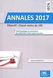 Annales iECN 2017 : Objectif : classé moins de 100 by