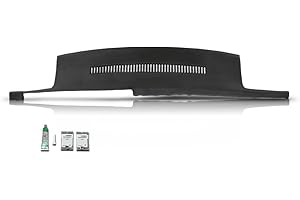 PIT66 Dash Cover Dashboard Panel Black Compatible with Chevy Blazer Suburban GMC Yukon C1500 C2500 C3500 1988-1994 Plastic With adhesive (You can place it on the oginial product)