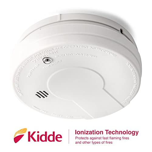 Kidde Smoke Detector, 9V Battery Operated Smoke Alarm, TestReset