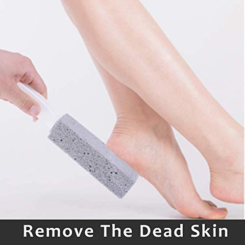 Pumice Stone Toilet Bowl Cleaner, NonScratch, Remove Stains from