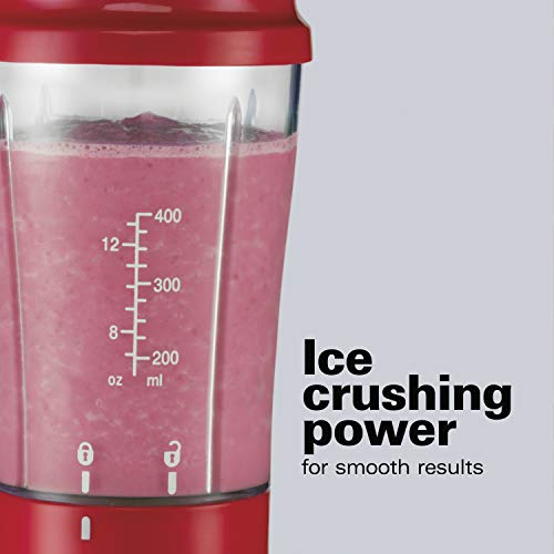Hamilton Beach Personal Blender for Shakes and Smoothies with 14 Oz