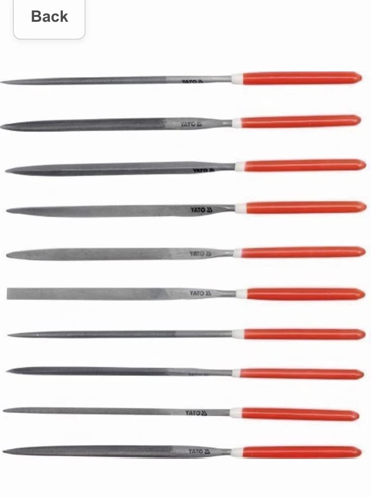 Yato YT-6164 Professional – File Set of 4 x 160 x 75 mm Needles 10pcs