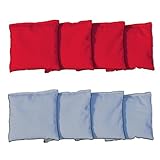 Cornhole Bags Set - 4 Gray & 4 Red