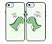 iPhone 7/iPhone 8 Case,Cartoon Cute Little Dinosaur Couple Lovers Best Friends Forever Rubber Phone Cover Case for iPhone 7/iPhone 8 4.7 inch