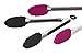 2 Piece Silicon Kitchen and BBQ Grill Tong Set
