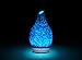 Essential Oil Diffuser 120ml Rock Pattern Handmade Glass Art Intermittent Setting Ultrasonic Aroma Cool Mist Humidifier for Improving Air Quality yoga Office Home Waterless Auto Shut-off (Rock Yellow)