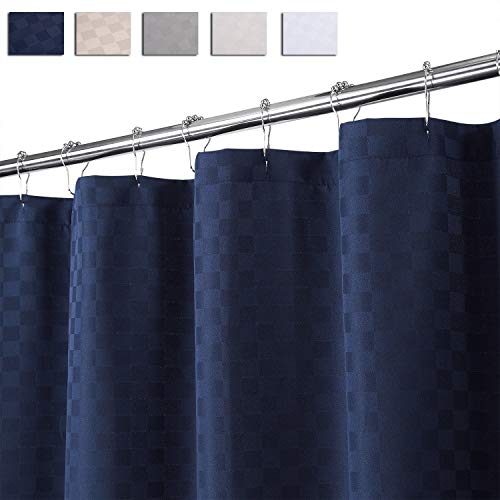 Extra Long Shower Curtain 96 Inches Length, Hotel Luxury 190GSM Heavy