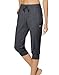 Champion Women's Jersey Banded Knee Pant, Granite Heather, Medium
