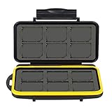 KUPTON Water-Resistance Memory Card Case for 12 Piece with Fiber Cloth