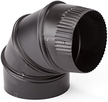 8" Black Elbow