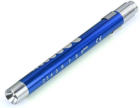 Zaidern Super Bright LED Flashlight High Lumens Medical First Aid LED Mini Portable Pockets Pen Light Flashlight Torch Doctor Nurse EMT Emergency (Blue)