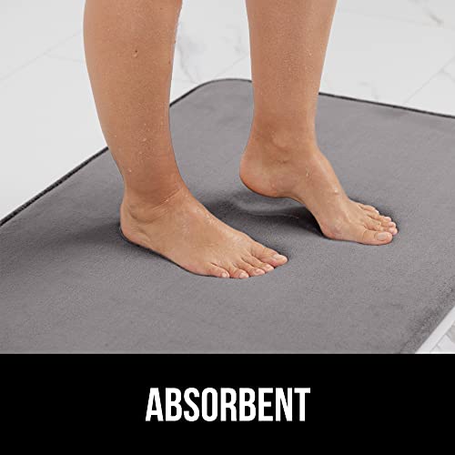 Gorilla Grip Thick Memory Foam Bathroom Rug for Toilet Base, Soft