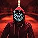 MeiGuiSha LED Halloween Light Up Purge Mask Women,Halloween Scary Cosplay Purge Mask LED for Festival Padrties