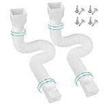 PXCAYFF 2 Pack Rain Gutter Downspout Extensions