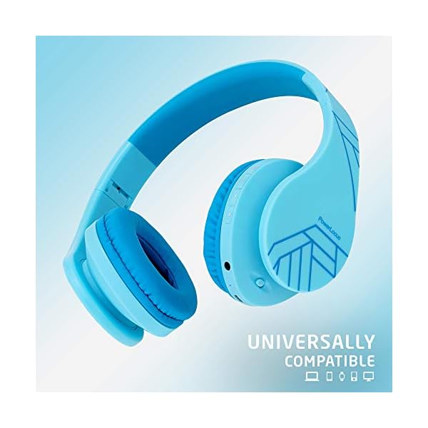 PowerLocus-Headphones-Over-Ear-for-Kids-Bluetooth-Wireless-Headphones-with-Microphone-Safe-Volume-85DB-Limited-Foldable-with-Carry-Case-Wireless-and-Wired-Headset-with-Micro-SDTF-for-iPhonePC PowerLocus Kids Headphones, P2 Bluetooth Headphones for Kids with Volume Limit 85DB, Kids Wireless Headphones Over Ear…