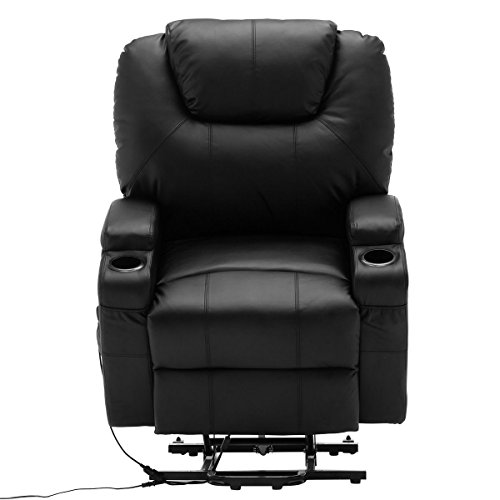 Electric Lift Power Recliner Chair Heated Massage Sofa Lounge With Remote Control