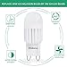 Kakanuo G9 LED Bulb Dimmable Warm White 3000K,3W(30W Halogen Equivalent),G9 Base Bi-Pin 300LM for Chandelier,Home Lighting(Pack Of 4)