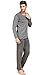 Suntasty Men's Sleepwear Striped Long Sleeve Pajama Pants and Knit Top Set