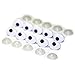 Oval Comic Button Safety Eyes for Craft Crochet Knitting Stuffed Animal Amigurumi and Doll Projects - 18mm x 14mm - 5 Pairs