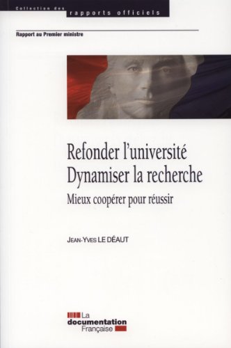Refonder l'université, dynamiser la recherche