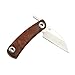 OutFans Pocket Folding Knife, Rosewood Handle, Stainless Steel Blade, Wood Folding Pocket Knife for Outdoor Hunting Camping Climbing Trekking Cycling Fishing, Fine Edge
