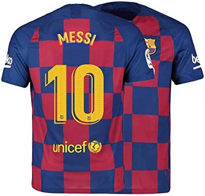 Mens Messi Jersey 17 Home Barcelona 2019-2020 Adult Soccer Lionel