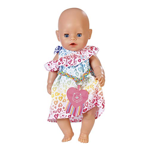 Zapf Creation BABY Born Puppenkleider - Modedesigner Kleidung - Regenbogen Leokleid – Bild 4