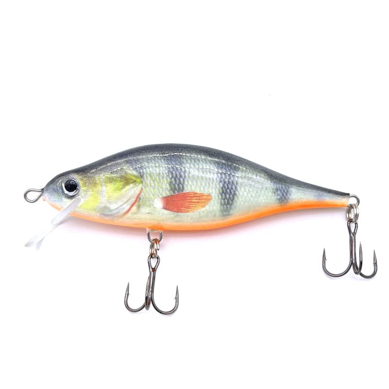 EVERBAY DORADO Wobbler Fishing Lure - Artificial Hard Crankbait - Fishing Tackle, Topwater Life-Like Swimbait for Pike Zander Catfish Trolling and Long Cast in Freshwater, Floating - TEMPTER 14cm PH