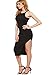 SheIn Women's Sexy Solid Sleeveless Side Slit Bodycon Dress X-Large Black