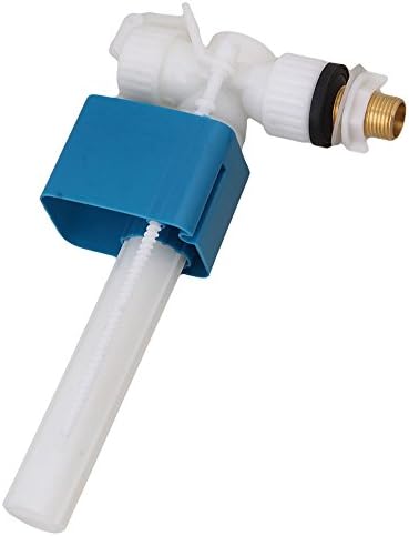 White 24x15cm Silent Side Inlet 1/2BSP Side Entry Fill Valve Brass Thread for Side Entry Toilet Cisterns