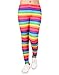 HDE Ultra Soft Girls Leggings - Comfy Full Ankle Length Black Leggings for Little Girls - Cute Rainbow Tights with Unique Prints - Comfortable Girls' Workout Stretch Pants for School, Home & Play