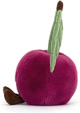 Jellycat Amuseables Cherry Soft Toy Magenta Fur EN71 Safe 12cm view 2