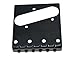 Dopro Black Vintage Tele Ashtray Electric Guitar Bridge with Barrel 6 Saddles for Telecaster