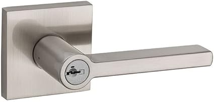 Kwikset 156HFLSQT-15S Halifax Square Entry Door Lock with Smart Key