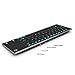 Rii K12BT Ultra Slim Portable Mini Wireless Bluetooth Keyboard with Large Size Touchpad Mouse,Stainless Steel Back Cover for PC,Surface Pro 2,3,Android iOS Tablet PC/Galaxy Tabs,Smart TV Box,Windows