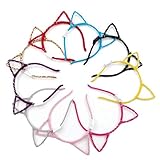 Karen accessories Light up Cat Ears Headbands,LED Flash Costume Kitty Ears 8pcs