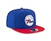 New Era NBA Philadelphia 76ers Men's 9Fifty Original Fit 2Tone Snapback Cap, One Size, Royal