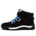 JACKSHIBO Men Fur Lined Winter Snow Boots High Top Warm Sneakers