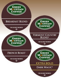 Green Mountain Coffee Roasters 6501CT Regular Variety Pack Coffee K-Cups, 88/carton
