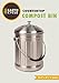 Stainless Steel Kitchen Countertop Compost Bin with Silicone Grip By Earth Cycle - 1 Gallon
