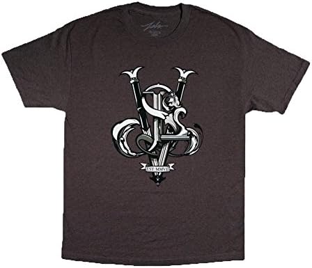 JSLV Men's Monogram T-Shirt S Black Heather
