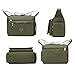 Fabuxry Women's Casual Shoulder Bags Zipper Nylon Messenger Handbags