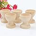 Johouse Wooden Egg Cup, 12PCS Egg Holder Stands Easter Painted Graffiti Tools for DIY Blank Easter Eggs Painting Decoration