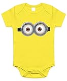 Minion Eyes Infant Baby Onesies / Bodysuit (0-6 Months, Yellow two eyes)