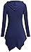 Tencole Sweatshirt for Women,Womens Hoodies Pullover Long Sleeve Tops for Women V Neck Tunics to Wear with Leggings Causal Lightweight Fall Clothes Fashion 2024 Comfy Hooded Drawstring Navy Blue 2XL