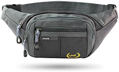 Running Waist Pack Water-resistant Waist Bag for Men & Women Black chengsi AK0763hei