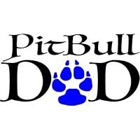 WickedGoodz Pitbull Dad Vinyl Decal - Pit Bull Bumper Sticker - Perfect Terrier Dog Breed Father Gift