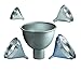 American Metalcraft 1004 Heavy Duty 14-Gauge Aluminum Funnel, 4 Quart, 8.75” Diameter, 1.5mm Thickness, Durable Silver Finish, Large Capacity for Kitchen & Restaurant Use - Kitchen Funnels