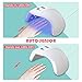 GLOUE UV LED Nail Lamp Portable 36 W Nail Dryer with 12 Beads Nail Polish Curing Lamp